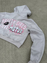 Load image into Gallery viewer, P.G.L.M Crop Top Rhinestone Hoodie
