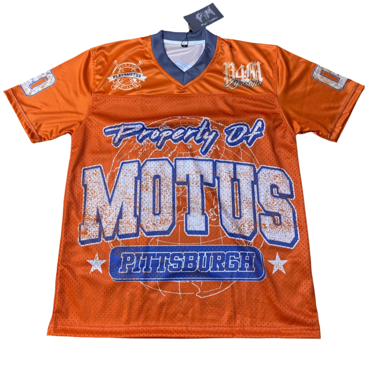 Mōtus Worldwide jerseys (Orange/Blue)