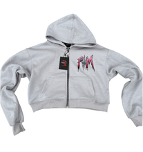 Load image into Gallery viewer, P.G.L.M Crop Top Rhinestone Hoodie
