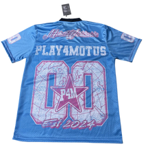 Load image into Gallery viewer, Mōtus Worldwide Jersey (Blue/Pink)
