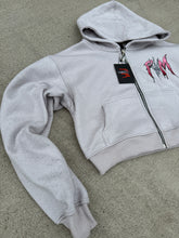 Load image into Gallery viewer, P.G.L.M Crop Top Rhinestone Hoodie
